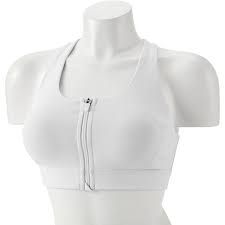 zip front sports bra