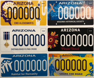 custom license plate az