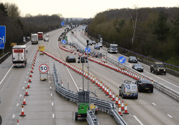 What Would You Expect To Find At A Contraflow System On A Motorway