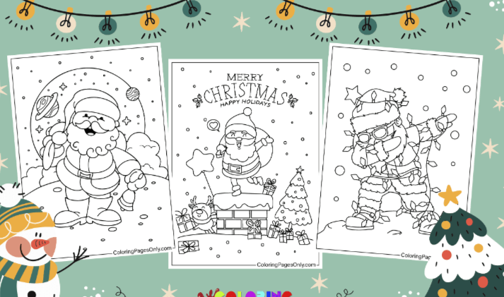 Free Printable:8irrjzje9um= Santa Claus Coloring Page