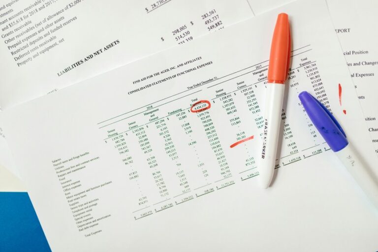 financial summary of accounts